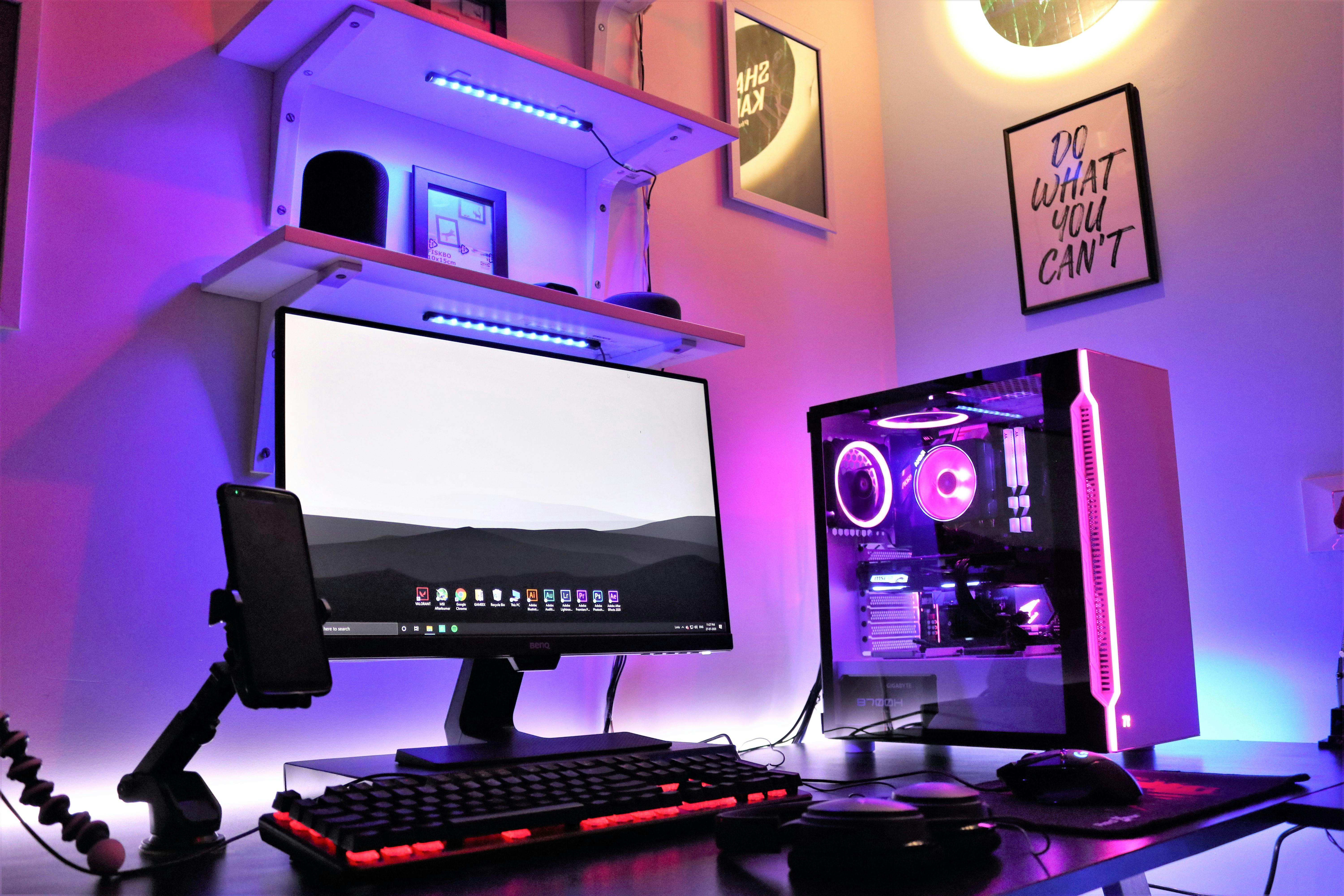PC gaming setup